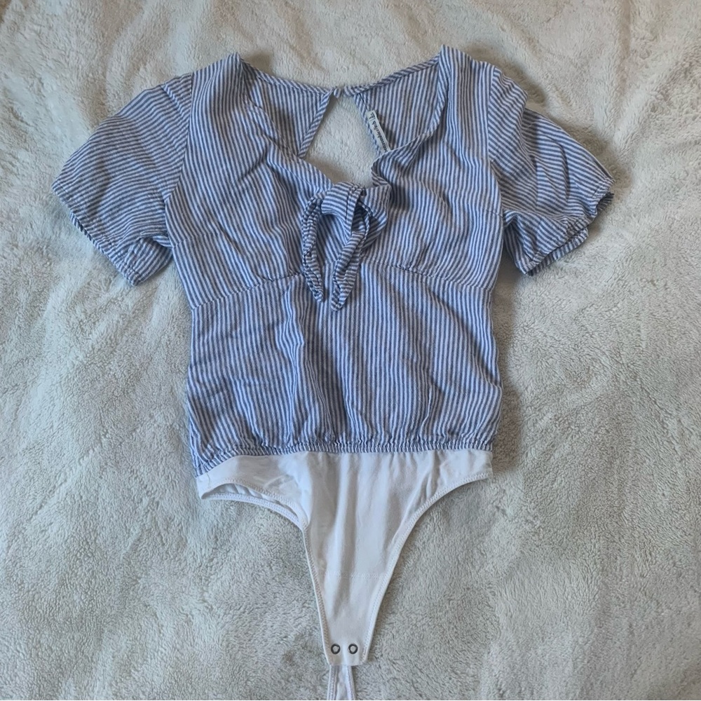 Abercrombie seersucker bodysuit